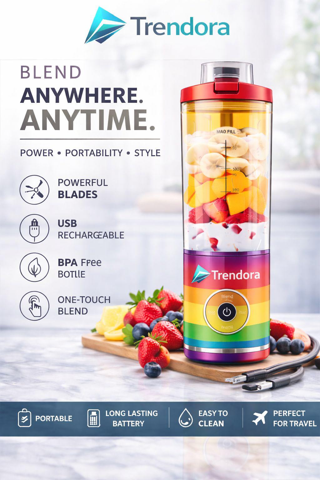 trendoraneckpillow travelblender AIsmarttripod